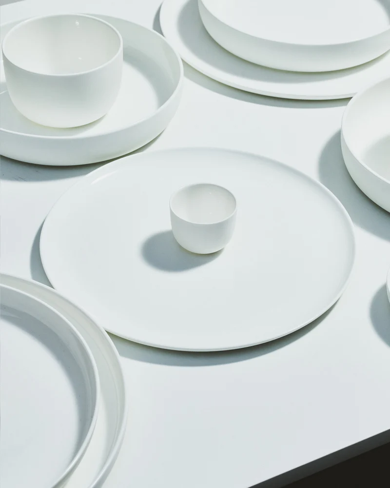 Dinner plate high white Base 2